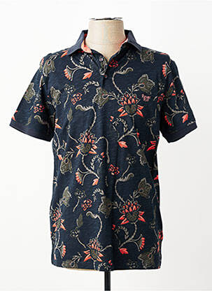 Polo jersey audinys trumpas rankovės juodas REVER MILE vyras