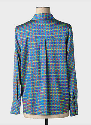 Moteriškas marškinys sklandi forma ilgos rankovės mėlyna TINTA STYLE moteris