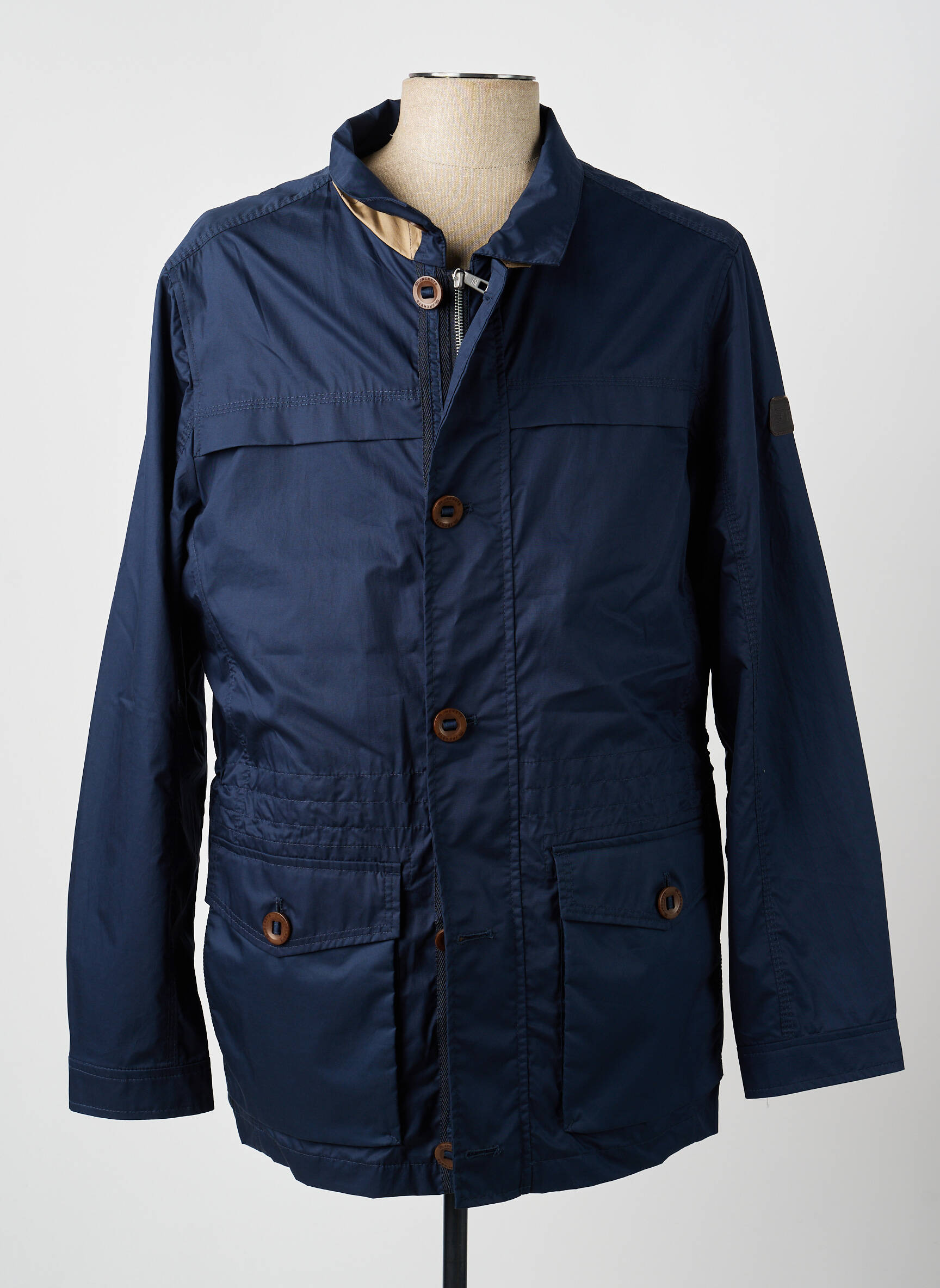 Parka ilgos rankovės be gobtuvų mėlyna S4 JACKETS vyras