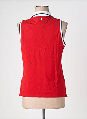 Polo siuvinėjimas be rankų raudona DELAHAYE moteris