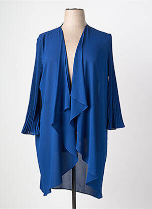 Kimono striukė ilgos rankovės mėlyna TINTA STYLE moteris