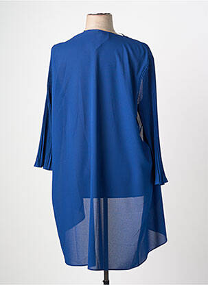 Kimono striukė ilgos rankovės mėlyna TINTA STYLE moteris