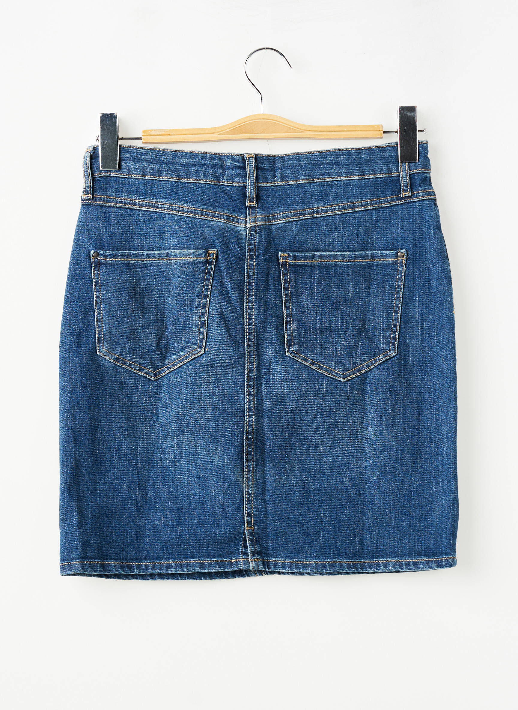 Trumpas sijonas kišenės mėlyna L'ATELIER DE LOUISE moteris