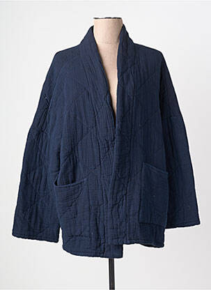 Kimono striukė ilgos rankovės tamsiai mėlyna DANEFAE moteris