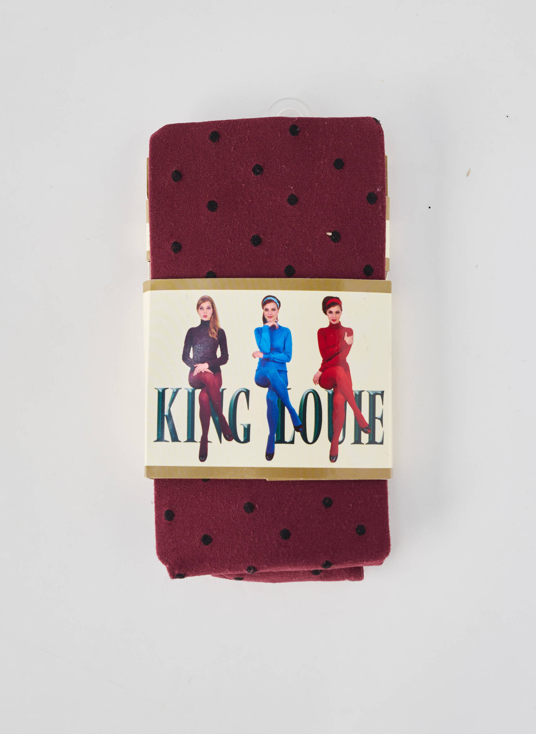 Kojinės taškinis raštas violetinis KING LOUIE moteris