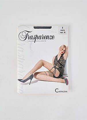 Kojinės fantazijos raštas juodas TRASPARENZE moteris