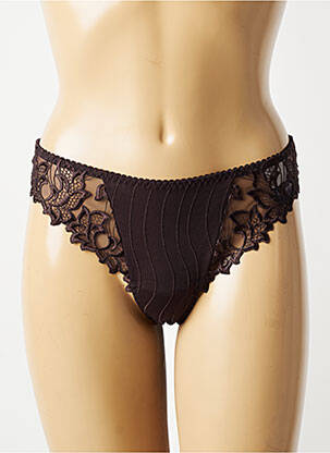 Tanga satino audinys rudas MARIE JO moteris