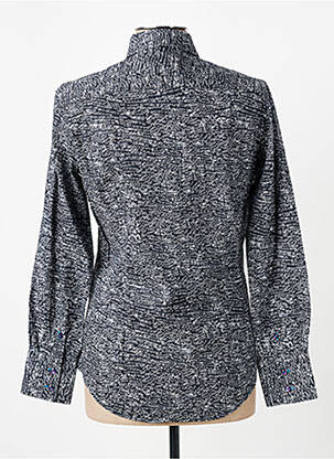 Moteriškas marškinys centrinė iškirptė ilgos rankovės mėlyna COTON DOUX moteris