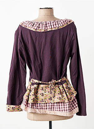 Kasdienis švarkas centrinė iškirptė violetinis RHUM RAISIN moteris