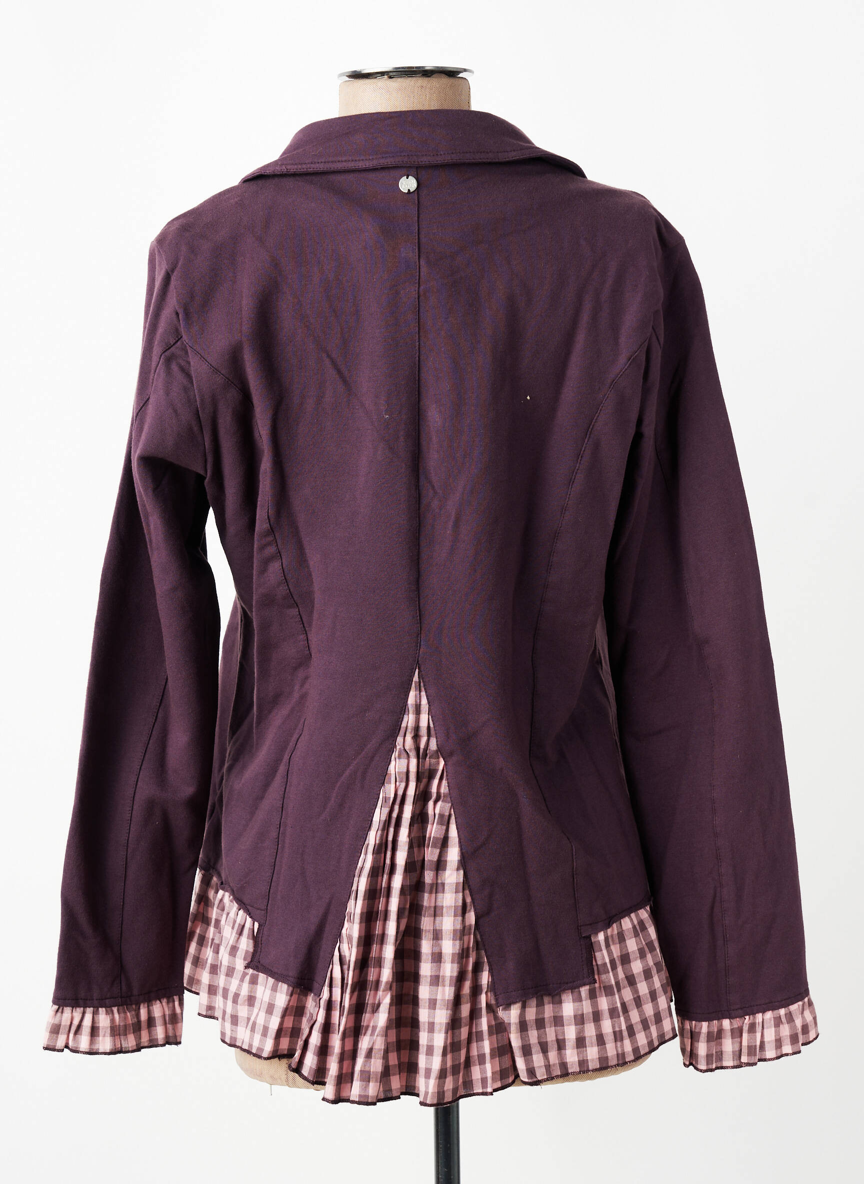 Švarkas šaliko apykaklė violetinis RHUM RAISIN moteris