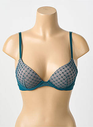 Liemenėlė push-up liemenėlė su aukštu palaikymu push-up liemenėlė su aukštu palaikymu žalias WOLFORD moteris