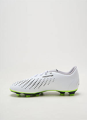 Bėgimo bateliai futbolo sportas apvalus mygtukas baltas ADIDAS vaikas