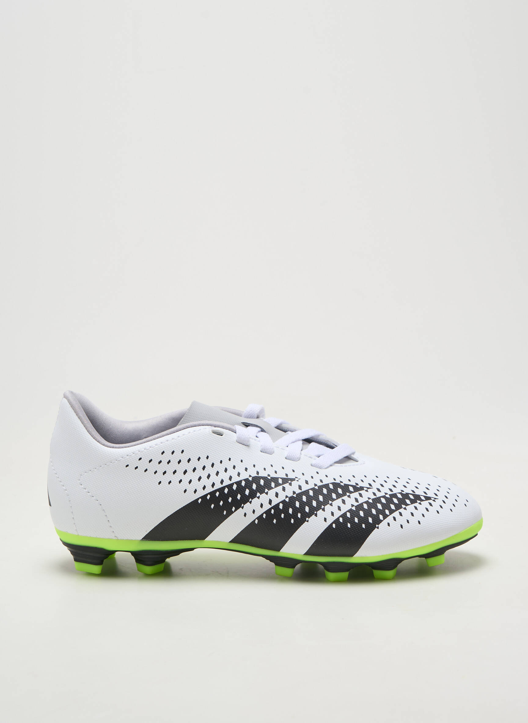 Bėgimo bateliai futbolo sportas apvalus mygtukas baltas ADIDAS vaikas