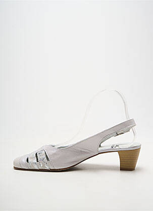 Aukštakulniai satino audinys kulnas nuo 4 iki 6 cm sidabrinė PEDI GIRL moteris