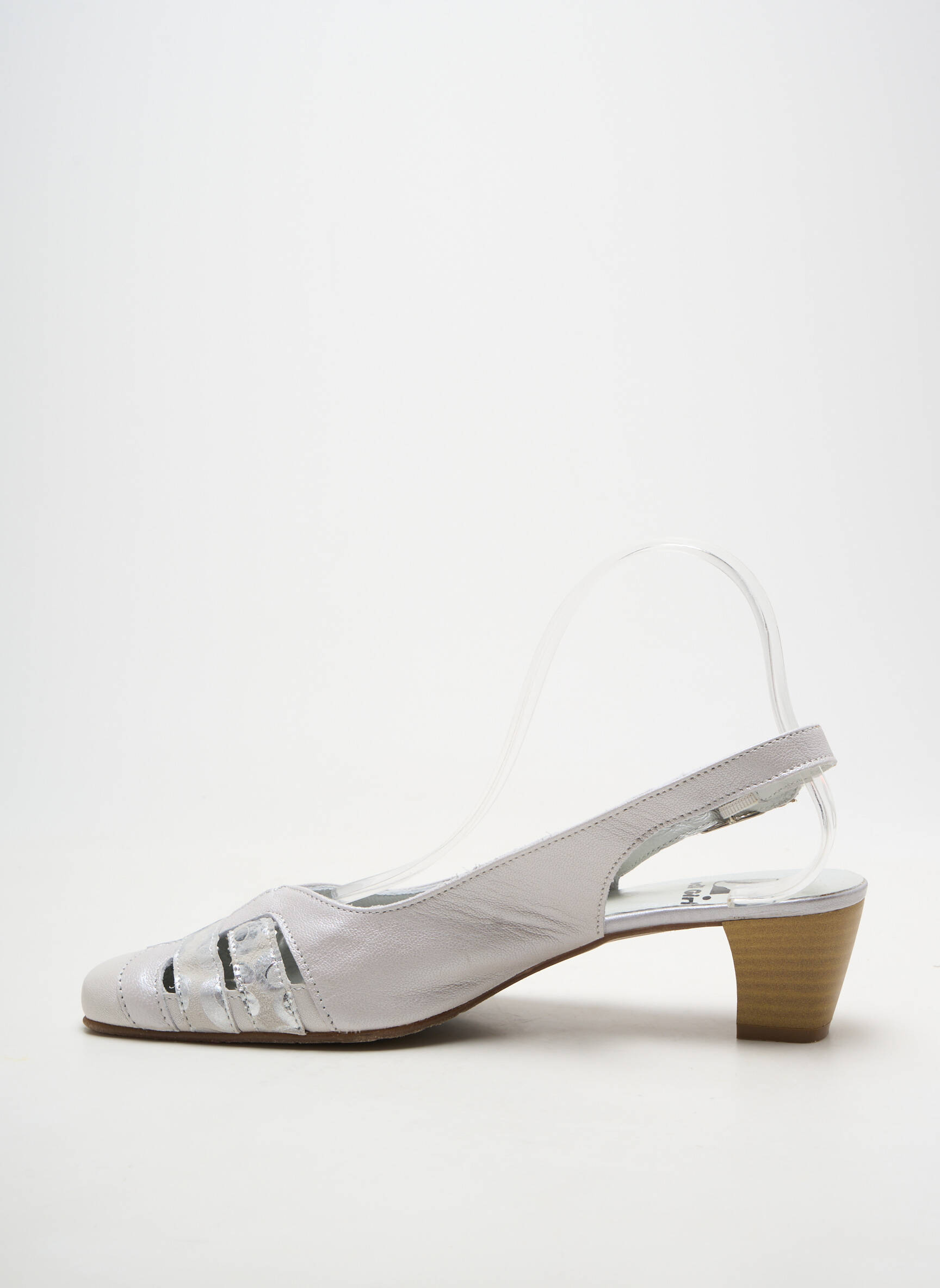 Aukštakulniai satino audinys kulnas nuo 4 iki 6 cm sidabrinė PEDI GIRL moteris