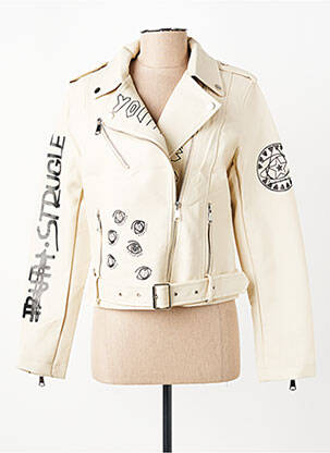 Dirbtinės odos striukė kišenės bežinis MISS SISSI moteris
