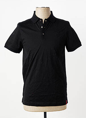 Polo jersey audinys trumpas rankovės juodas IZAC vyras
