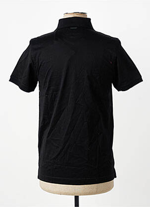 Polo jersey audinys trumpas rankovės juodas IZAC vyras