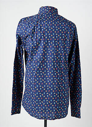 Ilgomis rankovėmis marškinys fantazijos raštas mėlyna THE SURFCAR vyras