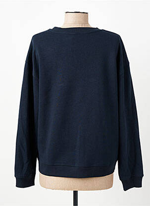 Mikroskopas floqué serigrafija ilgos rankovės mėlyna C'EST BEAU LA VIE moteris