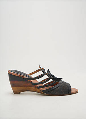 Mule/sabotai atvira pabaiga kulnas nuo 7 iki 9 cm juodas DIA NOIR moteris
