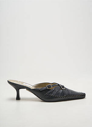 Mule/sabotai satino audinys kulnas nuo 4 iki 6 cm juodas MADISON moteris