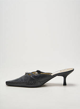 Mule/sabotai satino audinys kulnas nuo 4 iki 6 cm juodas MADISON moteris