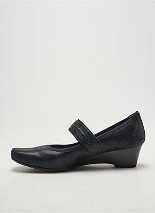 Balerinos velcro užsegimas kulnas nuo 4 iki 6 cm juodas SWEET moteris
