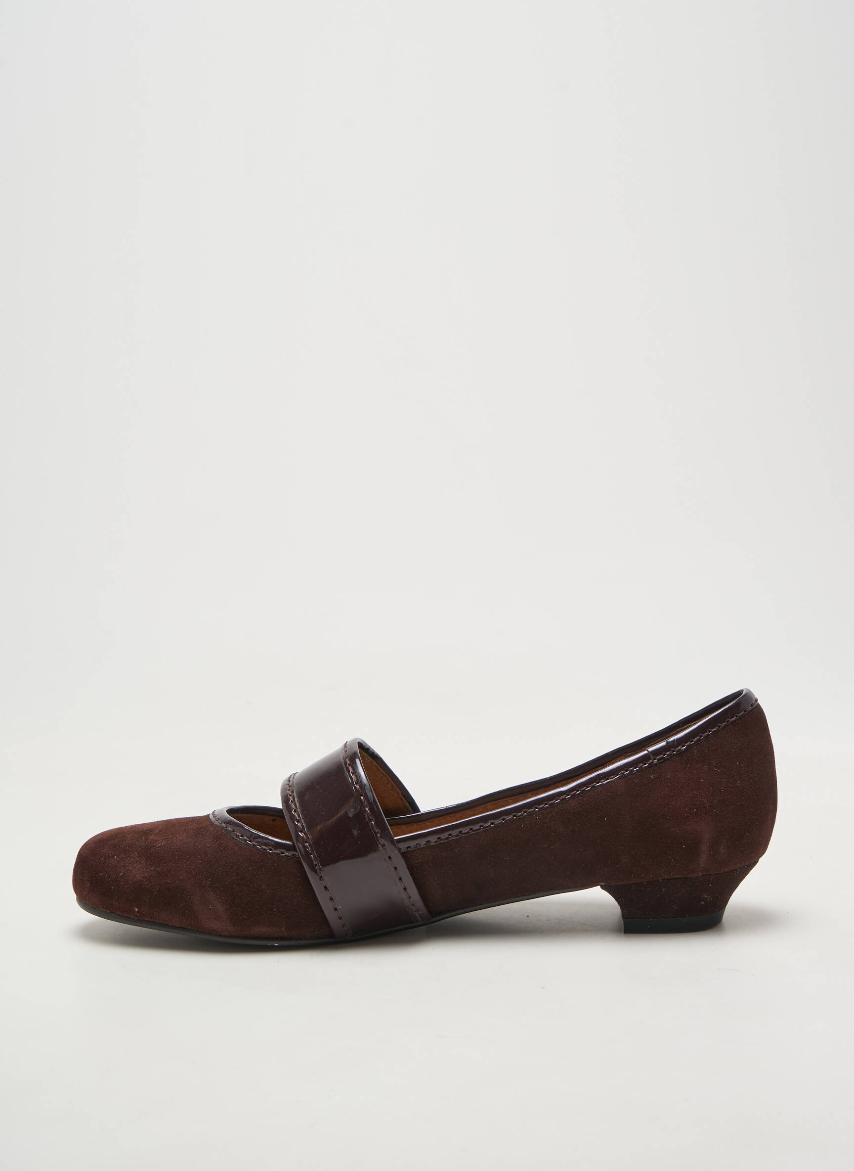 Balerinos velcro užsegimas plokščias kulnas iki 3 cm rudas INDOCHINE 1928 moteris