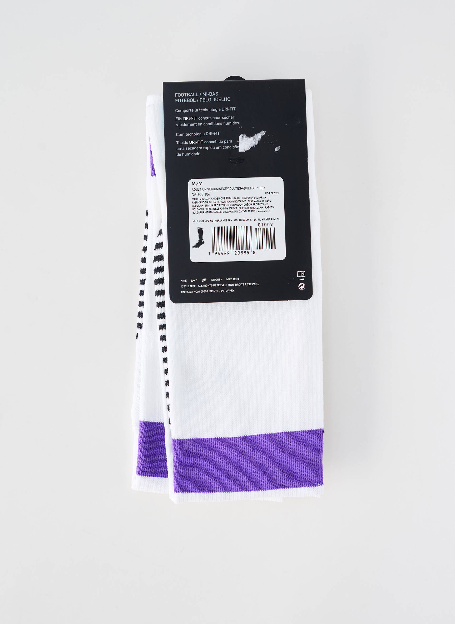 Kojinės tamprumas baltas NIKE unisexas