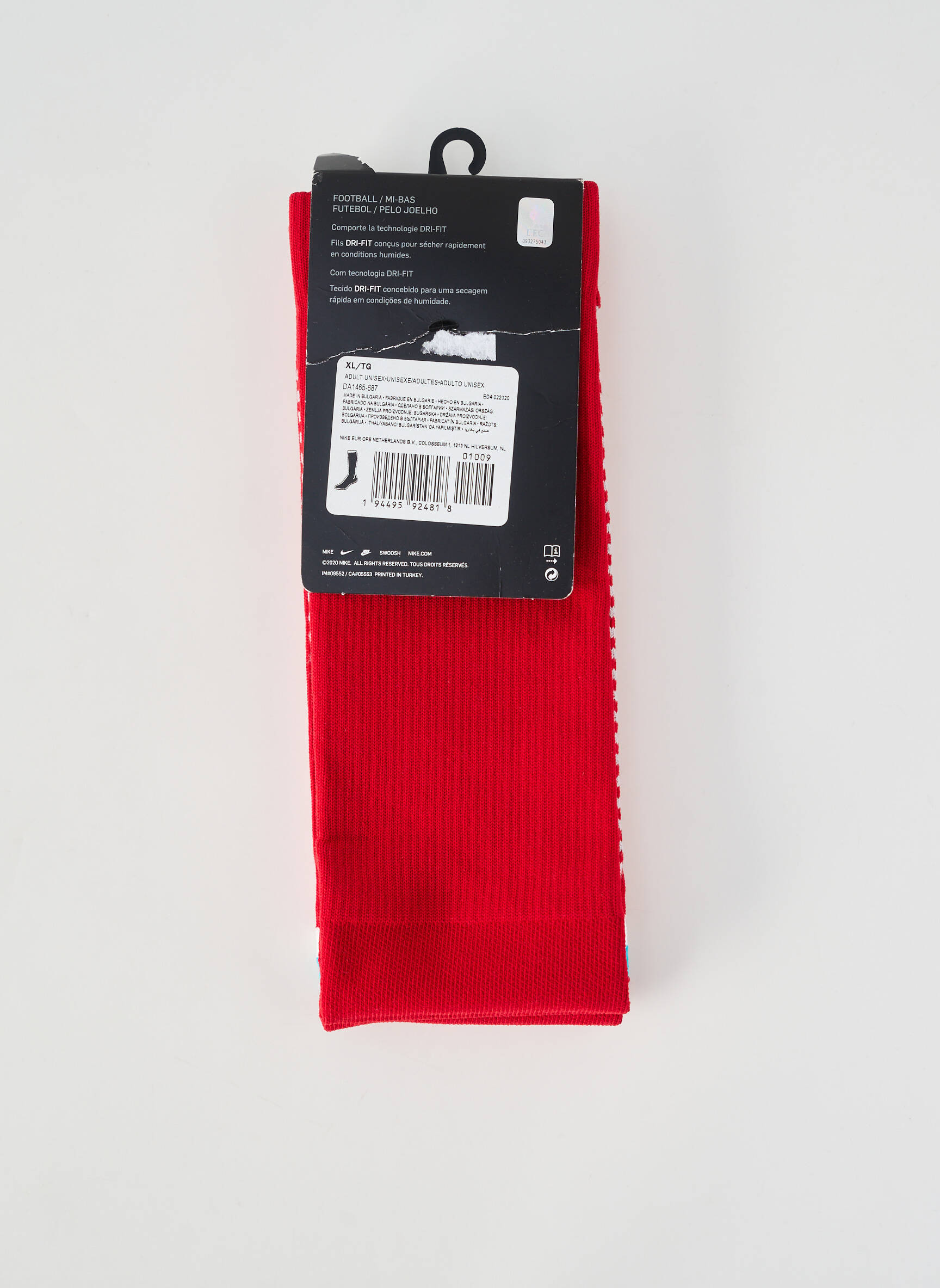 Kojinės tamprumas raudona NIKE unisexas