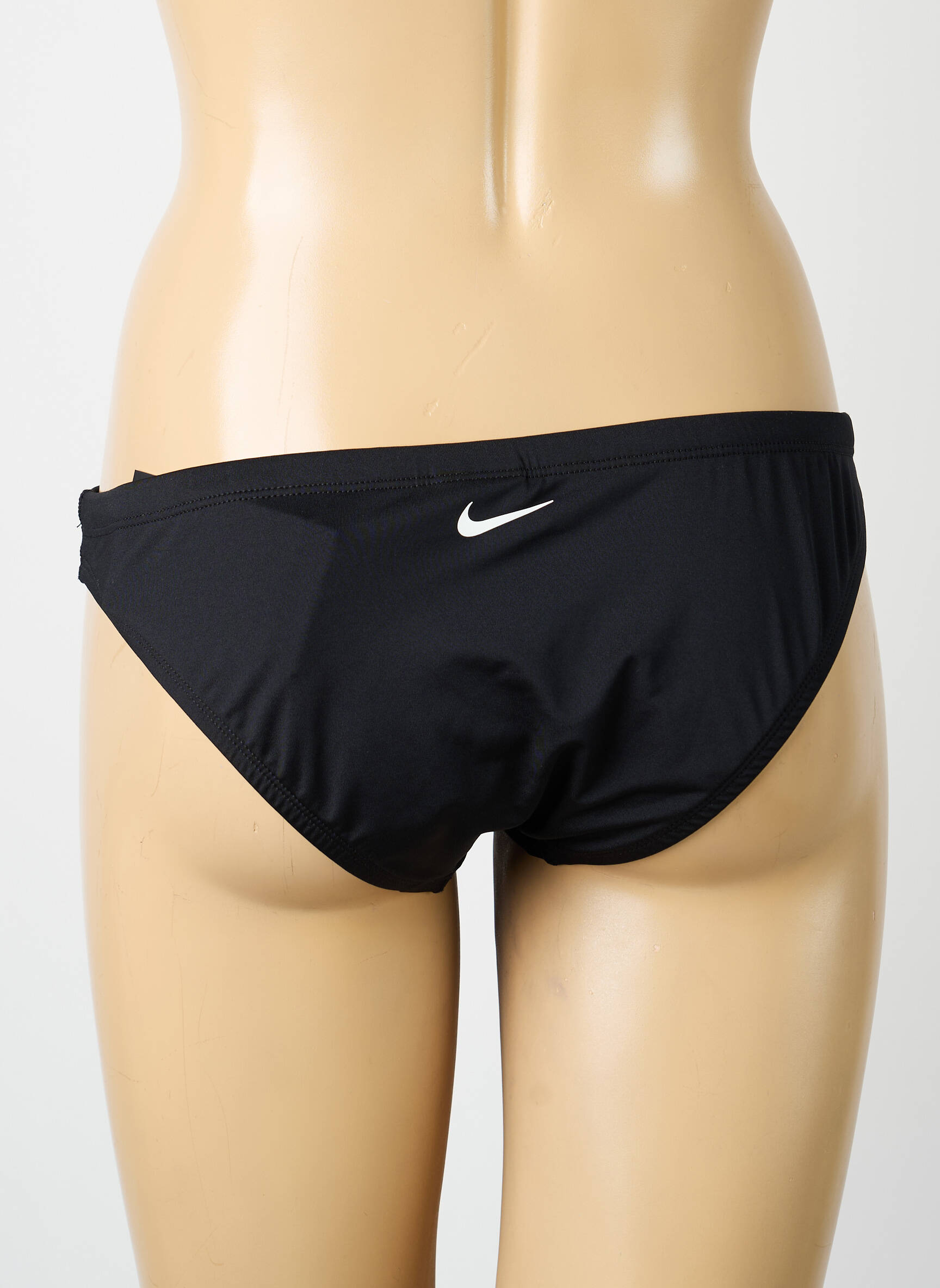 Maudymosi kelnaitės užsegimas su raišteliais kelnaitės juodas NIKE moteris