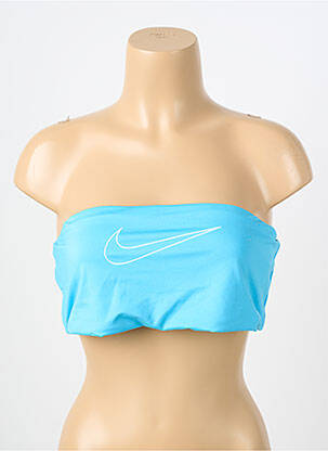 Maudymosi viršūnė viršutinė juostelė viršutinė juostelė mėlyna NIKE moteris