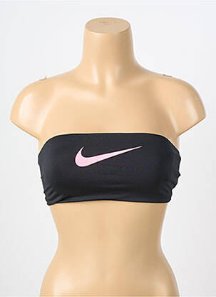 Maudymosi viršūnė tamprumas viršutinė juostelė juodas NIKE moteris
