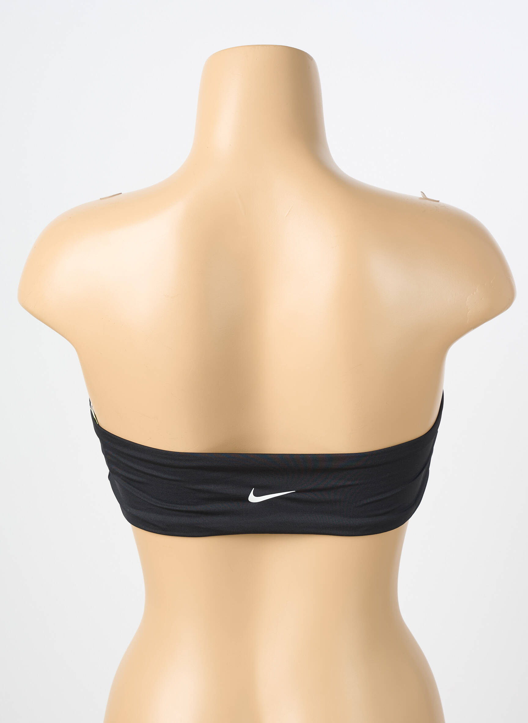 Maudymosi viršūnė viršutinė juostelė viršutinė juostelė juodas NIKE moteris