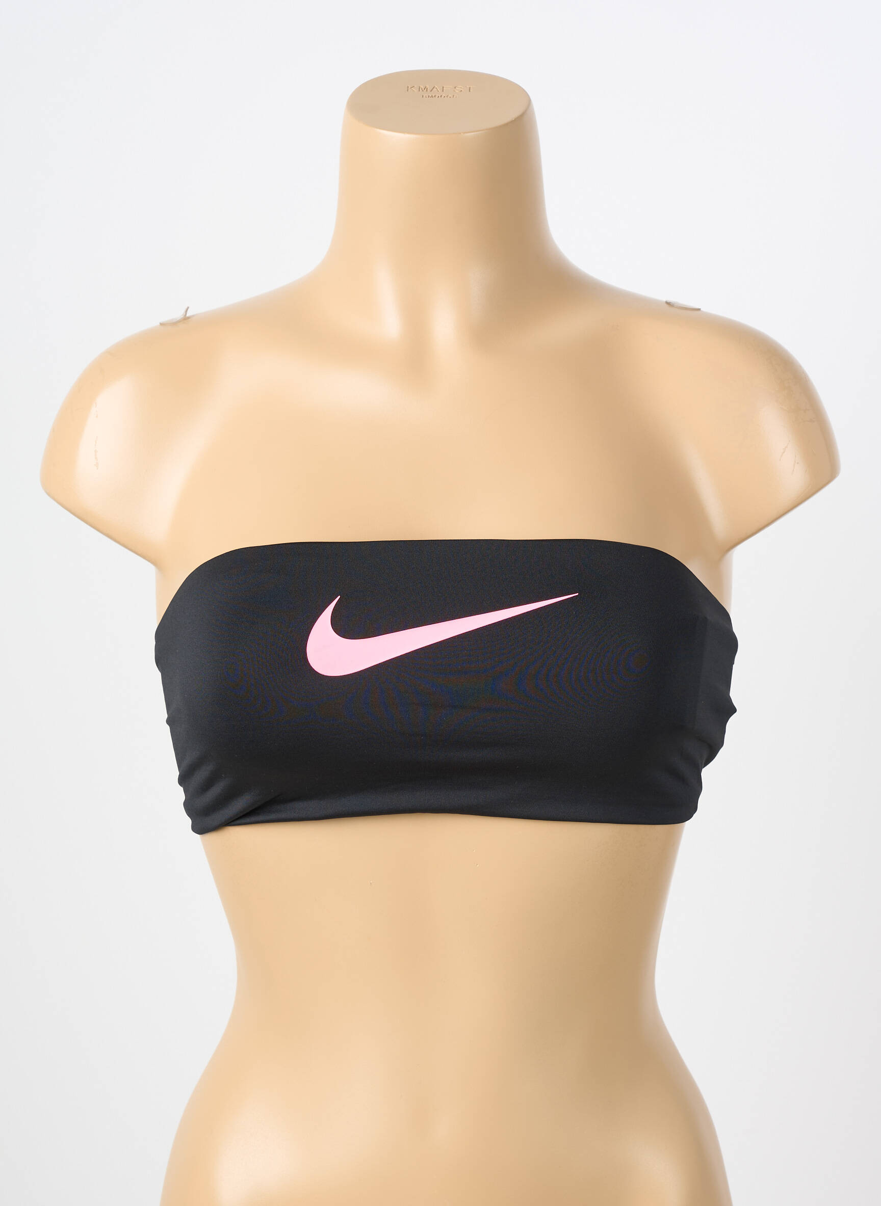 Maudymosi viršūnė tamprumas viršutinė juostelė juodas NIKE moteris