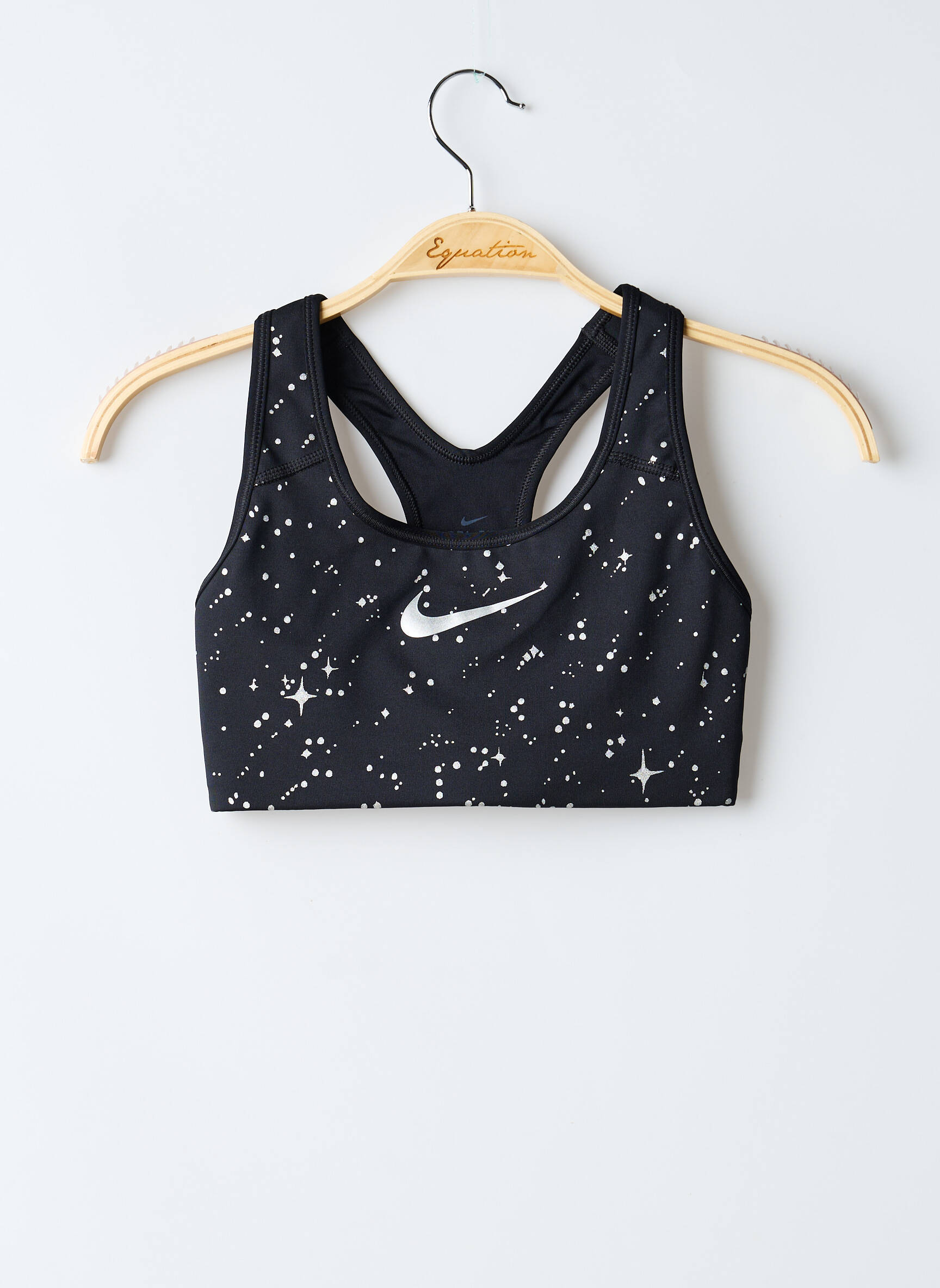 Liemenėlė be rėmo liemenėlės (moteriškos) juodas NIKE moteris