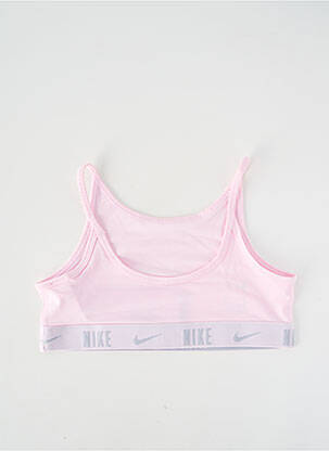 Liemenėlė popelinos audinys, kuris pasižymi lygiu ir tankiu paviršiumi. rožinė NIKE mergina