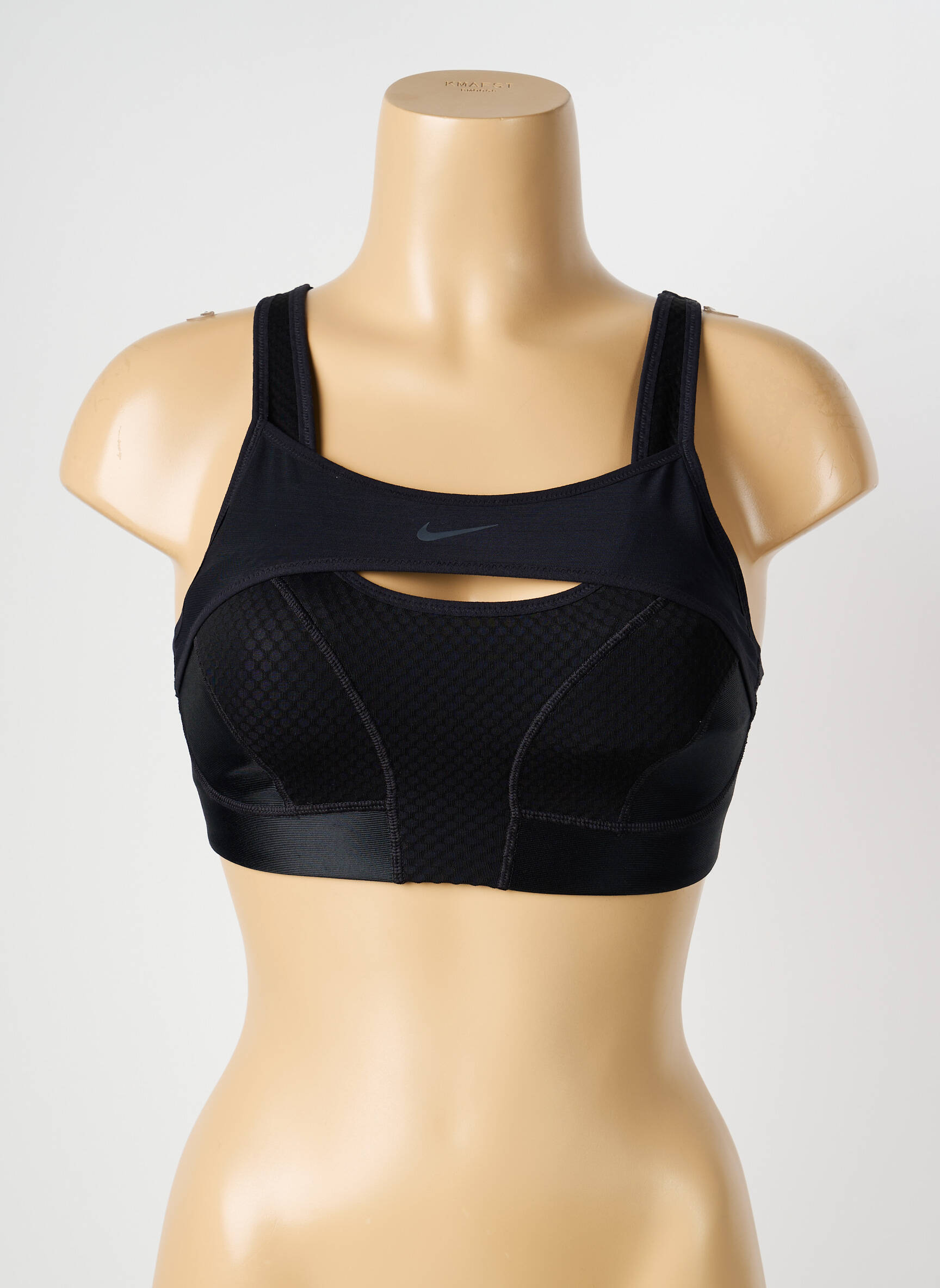 Liemenėlė be rėmo liemenėlės (moteriškos) juodas NIKE moteris