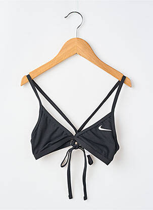Maudymosi viršūnė tamprumas juodas NIKE mergina