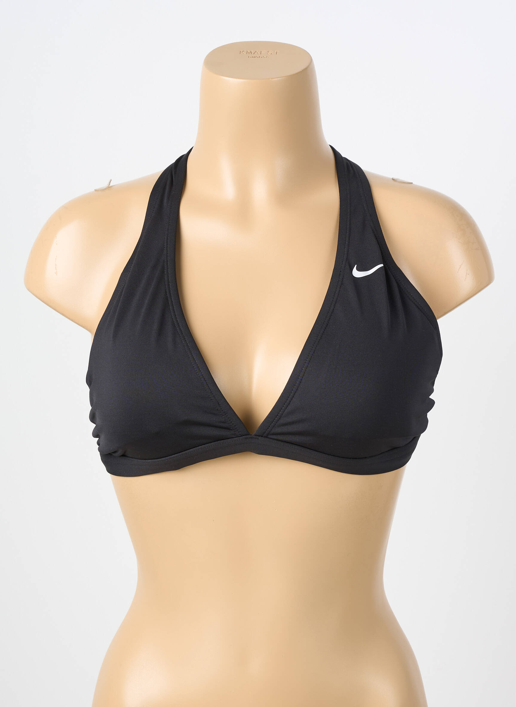 Maudymosi viršūnė tamprumas liemenėlė su išimamu putų paminkštinimu juodas NIKE moteris