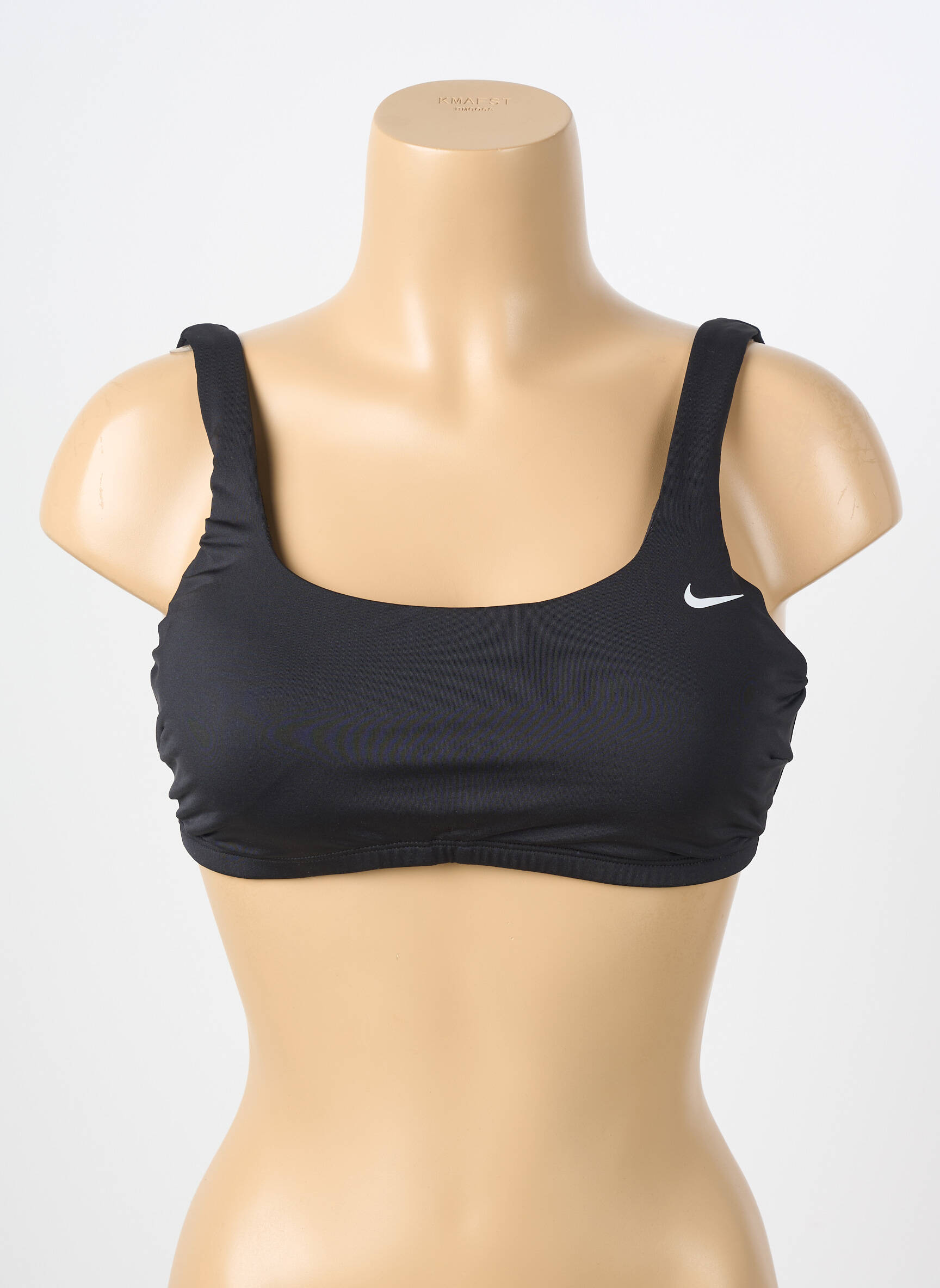 Liemenėlė be rėmo liemenėlė su išimamu putų paminkštinimu juodas NIKE moteris