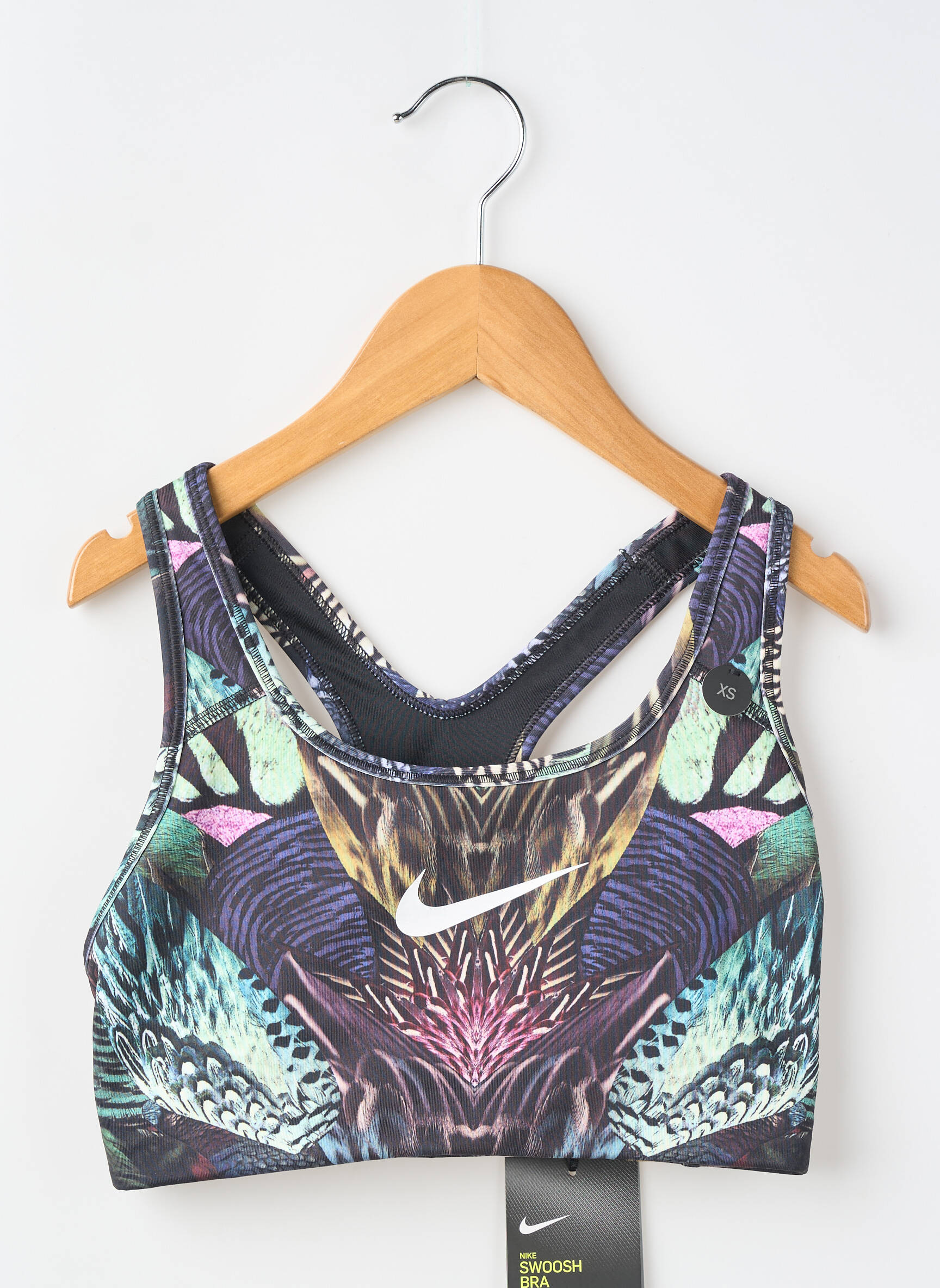 Liemenėlė be rėmo liemenėlės (moteriškos) juodas NIKE moteris