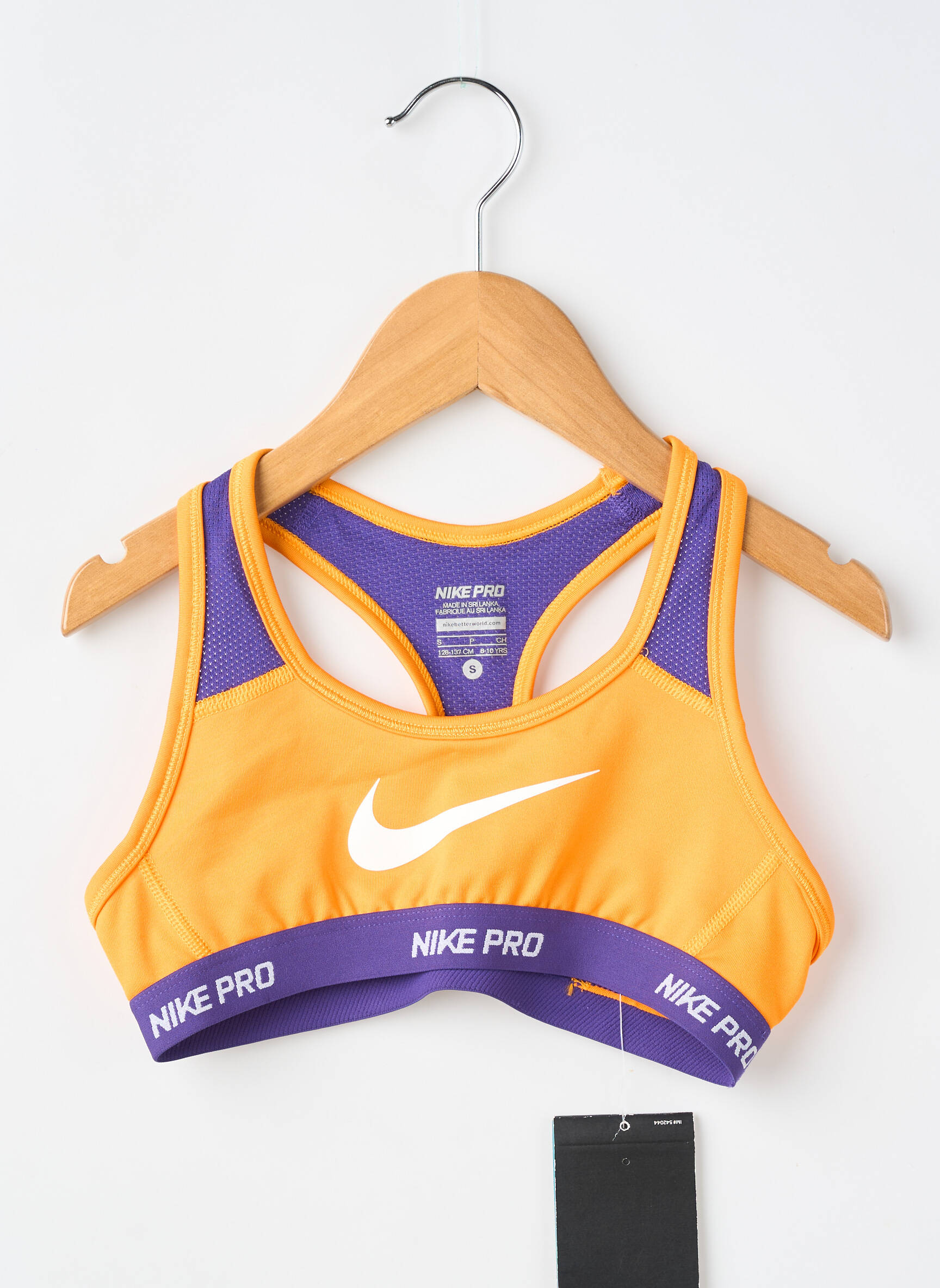 Liemenėlė multisporto sportas oranžinė NIKE mergina