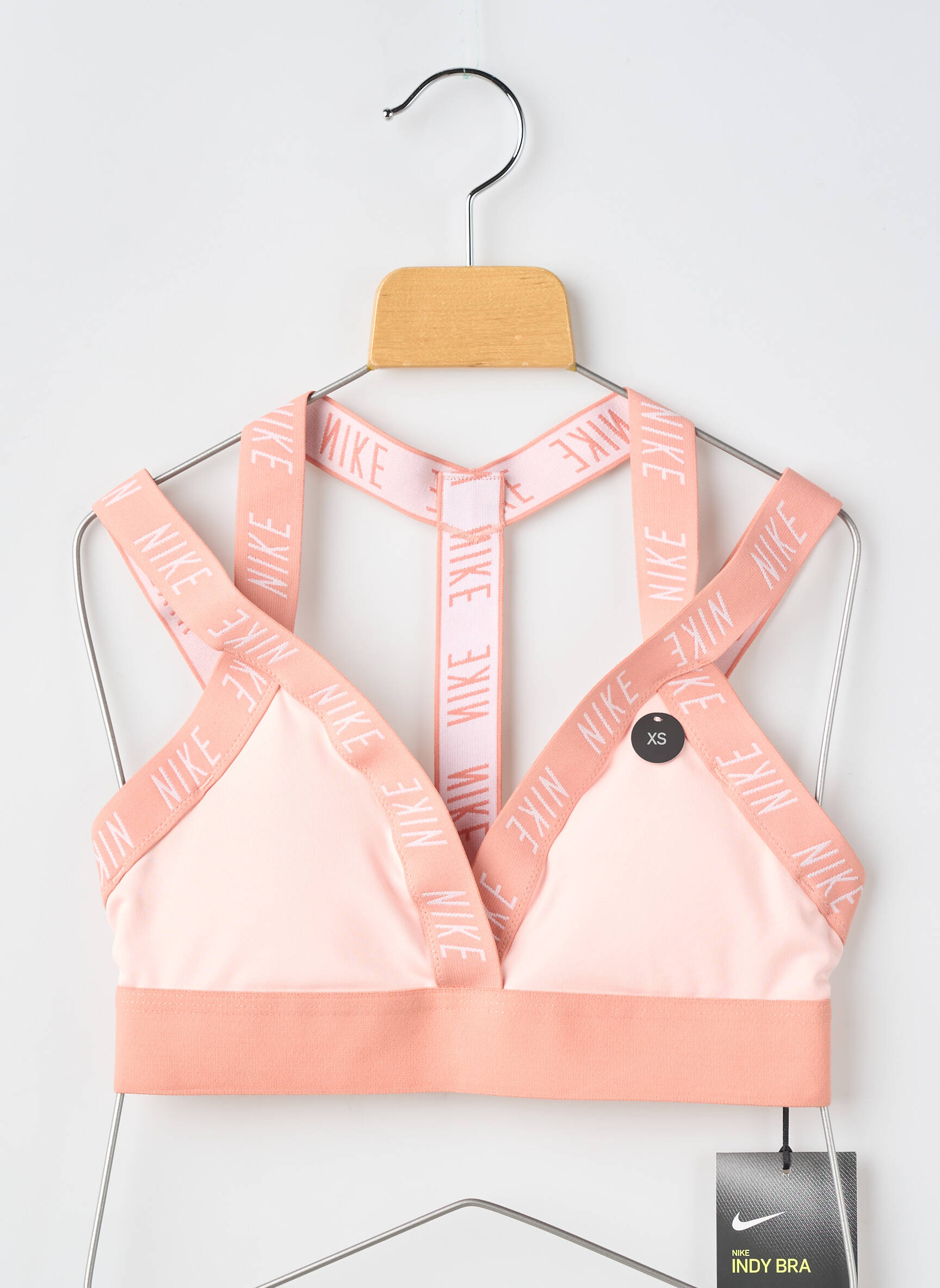 Liemenėlė satino efektas liemenėlės (moteriškos) rožinė NIKE moteris