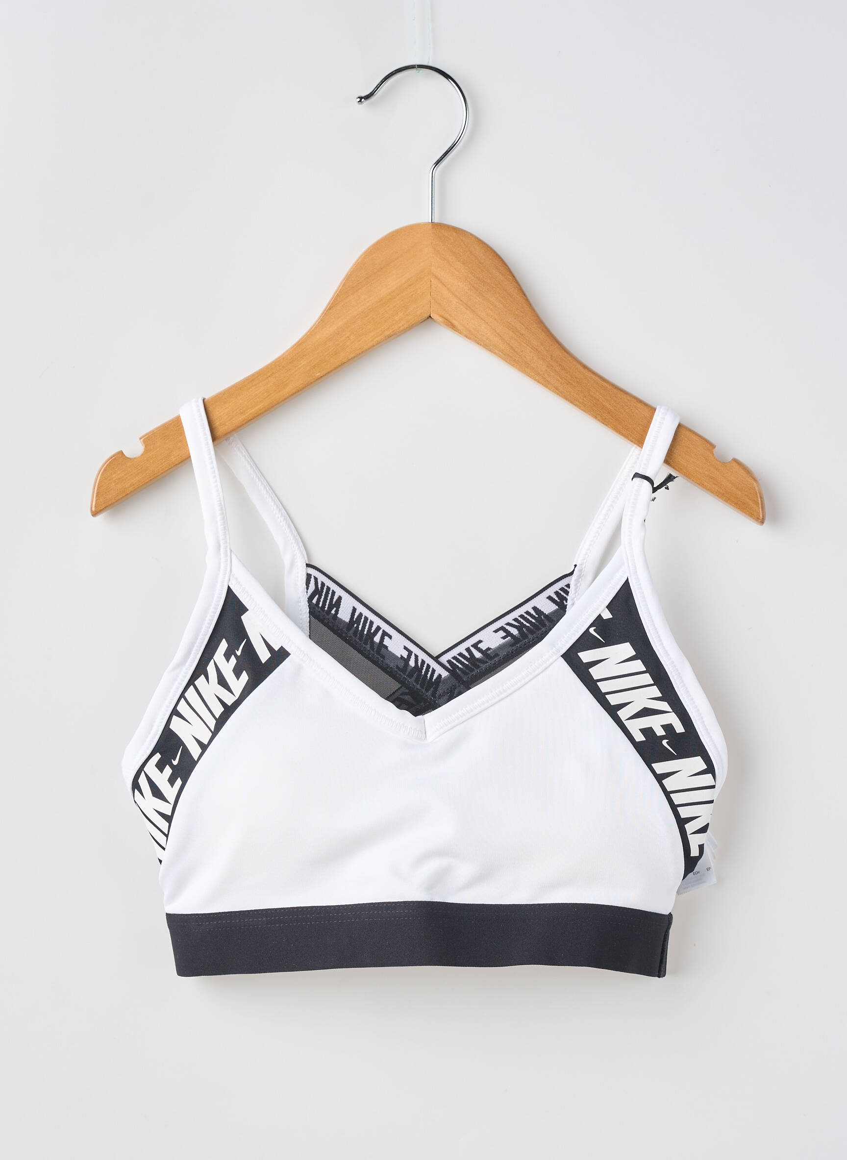 Liemenėlė be rėmo liemenėlės (moteriškos) baltas NIKE moteris