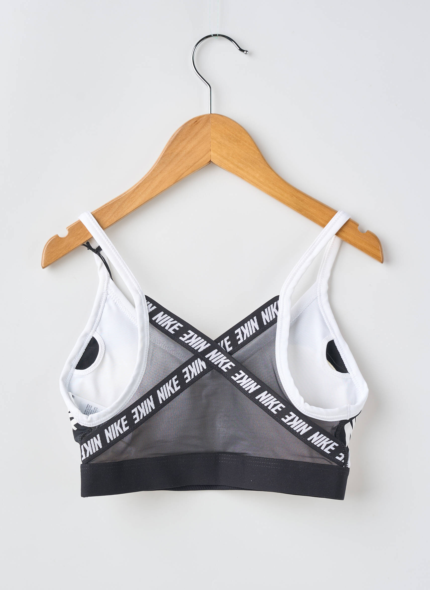 Liemenėlė be rėmo liemenėlės (moteriškos) baltas NIKE moteris