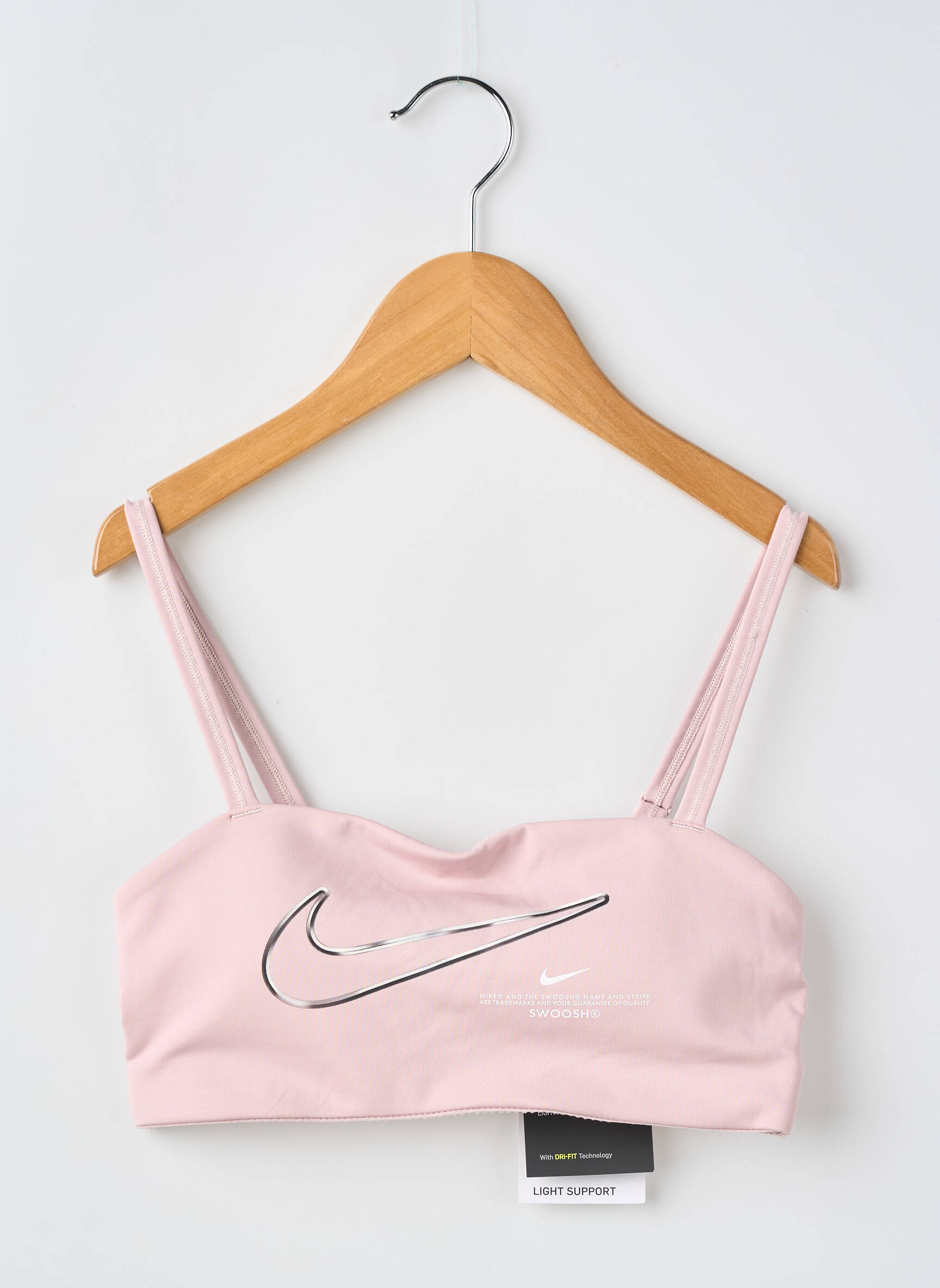 Liemenėlė be rėmo liemenėlės (moteriškos) rožinė NIKE moteris