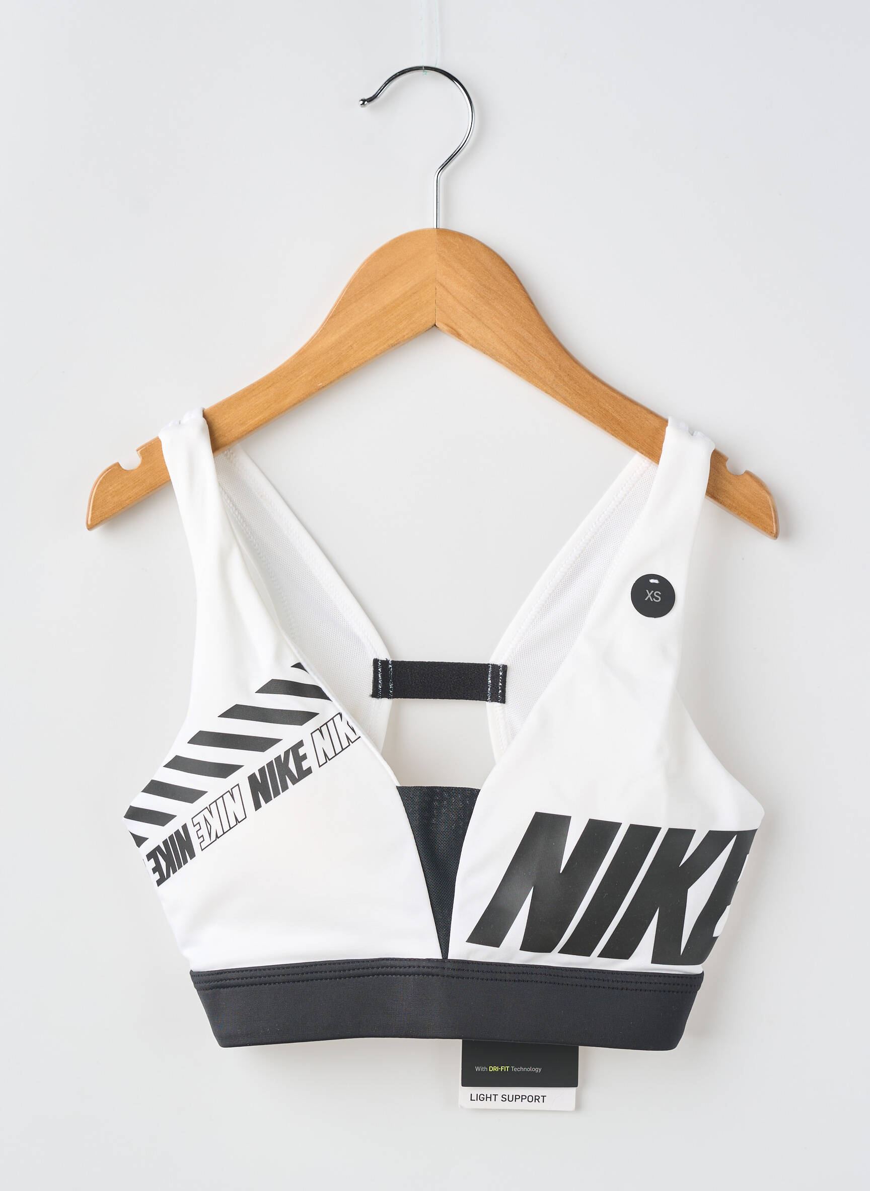 Liemenėlė be rėmo liemenėlės (moteriškos) baltas NIKE moteris