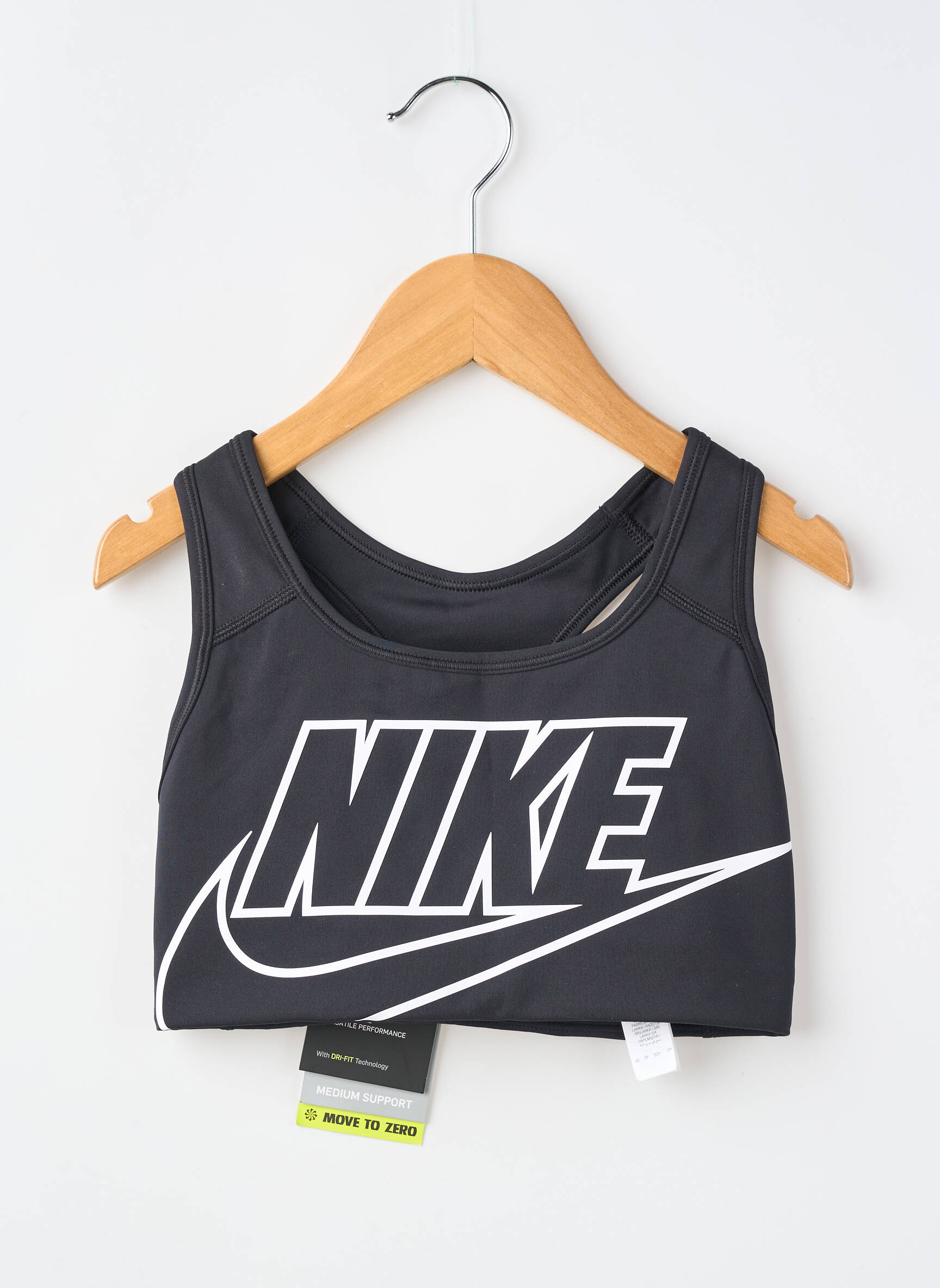 Liemenėlė be rėmo liemenėlės (moteriškos) juodas NIKE moteris